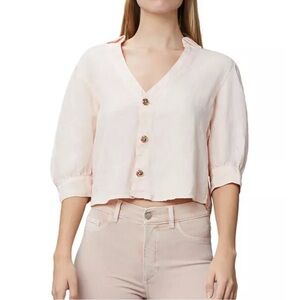 DL1961 | Candice Blouse | Color is Bellini 100% Linen, NWT